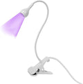 USB 3W LED UV Curing Lamp,UV Led Nail Lamp for Gel Nails,Portable Desk Lamp | Ultraviolet Phone Glue Curing Desk Lamp for Gel Nails, Portable Clamp Flexible for Mobile Repair, Plug and Play White
