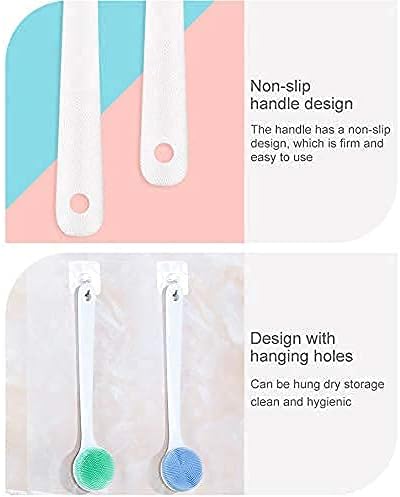 V-TOP 2 Pack Tub Stopper + Silcone Back Scrubber for Shower with Long Handle