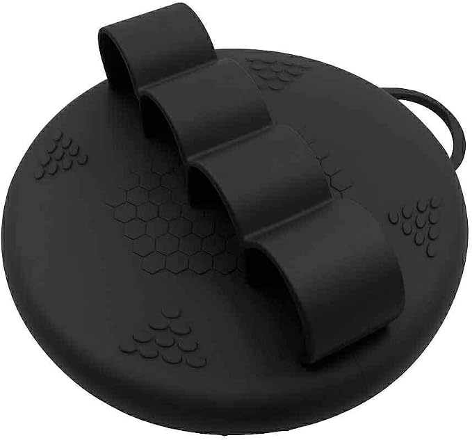 Hygienic Silicone Body Scrubber, Exfoliating Body Scrubber for Sensitive Skin, Eco Friendly Shower Scrubber for Body, Silicone Body Brush for Showering (Black)