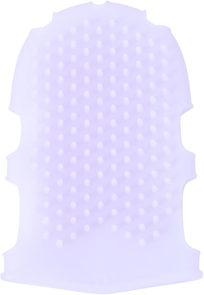 Mikinona Double Sided Silicone Back Scrubber Gloves for Shower with Exfoliating Massage Soft Body Brush Bath Cleansing Scrubbers 6.69X4.33X0.82In for Home Bathroom