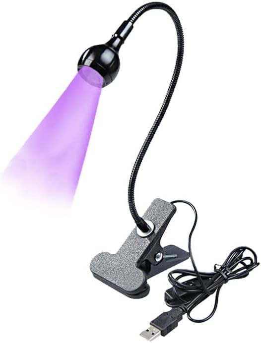 USB 3W LED UV Ultraviolet Phone Glue Curing Lamp,UV Led Nail Lamp for Gel Nails,Portable Clamp Flexible Desk Lamps for Mobile Repair,Plug and Play Black | UV Ultraviolet Phone Glue Curing Lamp,Portable Clamp Flexible Desk Lamps for Mobile Repair,Plug a...