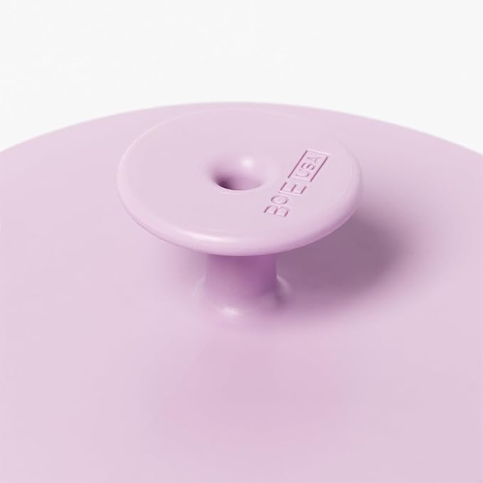 Boie USA Body Scrubber with Handle - Hygienic, Exfoliating Loofah Alternative - Feels Like Silicone Scrubber Gentle on Sensitive Skin, Hypoallergenic, BPA & Latex-Free, Made in the USA (Purple)