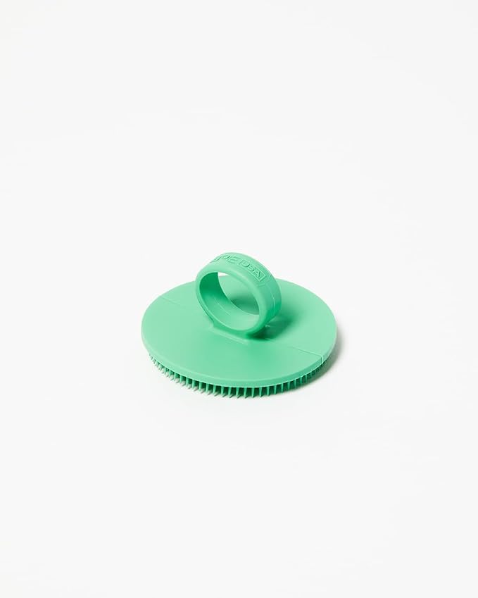 Boie USA Face Scrubber - Handheld Facial Tool, Deep Cleansing Exfoliating Facial Brush. Fights Acne with Gentle, Silicone-Like Bristles, Long Lasting, & Hypoallergenic (Mint)