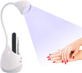 36W UV LED Nail Lamp, Gooseneck UV Light for Gel Nails Hands Free | Rechargeable Mini Portable Dryer With Brush Holder for Travel Home & Salon Manicure