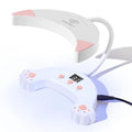 modelones UV Light for Gel Nails, Gooseneck UV LED Nail Lamp White | Professional 48 W Nail Light for Gel Polish with 3 Timers and LCD Display, LED Lamp for Fast Curing Gifts for Women Girls