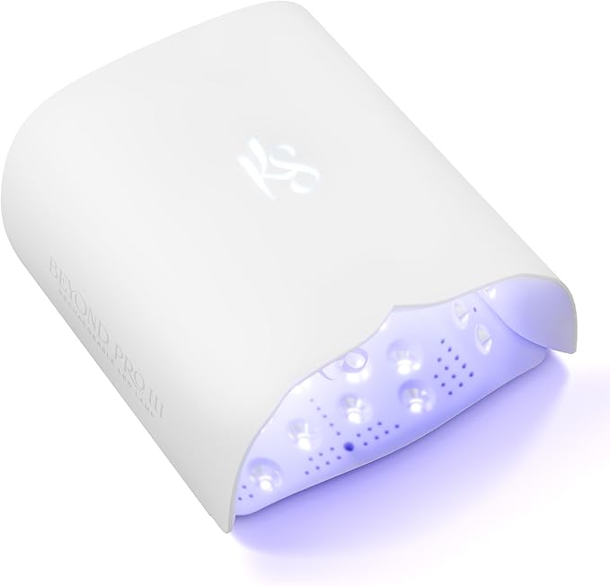 KIARA SKY Beyond Pro V3 UV LED Nail Lamp White – Cordless Rechargeable Gel Lamp w/Smart Sensor, Flashcure Low Heat Mode, Full-Hand Coverage & Timer for Gel Polish, Builder Top Coat 48W (240v)