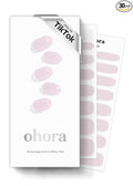 ohora Semi Cured Gel Nail Strips (N Bare Pink) - Works with Any Lamps, Salon-Quality, Long Lasting, Easy to Apply & Remove - Includes 2 Prep Pads, Nail File & Wooden Stick