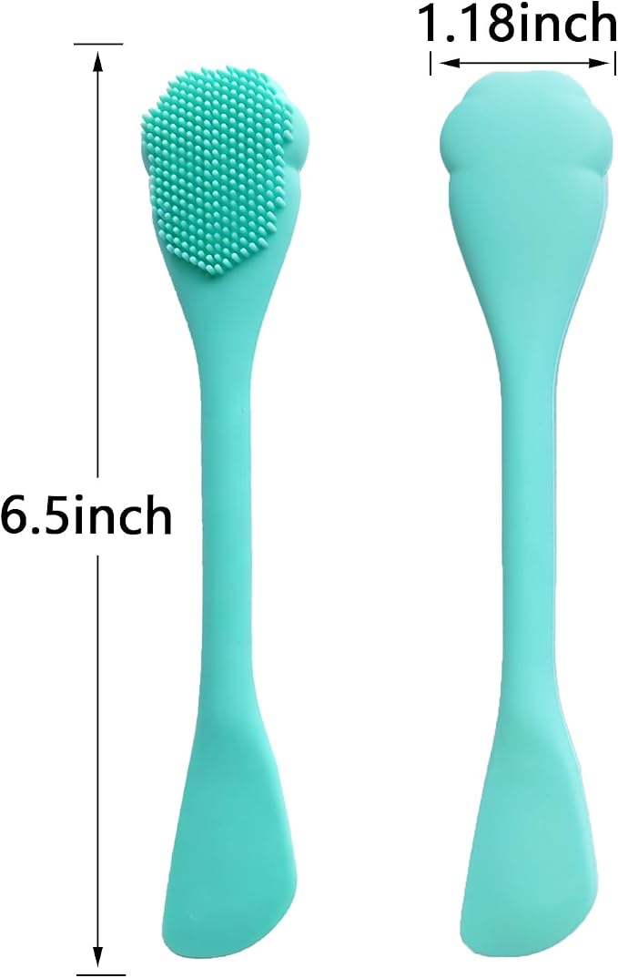 Silicone Face Mask Brush Face Scrubber Facial Cleansing Brush - Soft Bristles for Gentle Exfoliation,Face Mask Applicator for Clay,Mud, Body Lotion