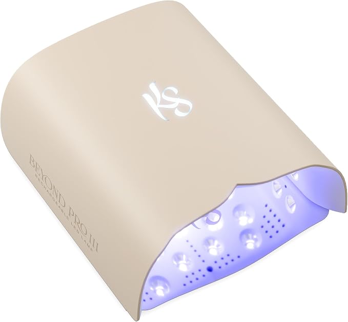 KIARA SKY Beyond Pro V3 UV LED Nail Lamp Tan – Cordless Rechargeable Gel Lamp w/Smart Sensor, Flashcure Low Heat Mode, Full-Hand Coverage & Timer for Gel Polish, Builder Top Coat 48W (240v)