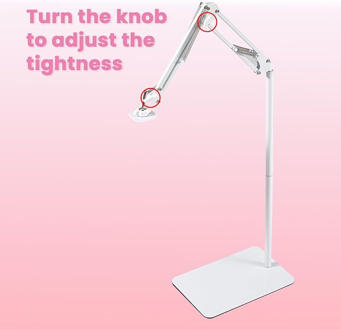UV Light for Feet, Only Bracket for Foot UV Light, Pedicure Lamp with Stand Adjustable Directionand and Angle, Lamp and Stand Can Be Separated, Foot Floor Lamp for Gel Nails (Only Bracket)