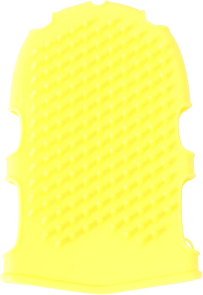 Mikinona Double Sided Silicone Back Scrubber Gloves for Shower with Exfoliating Massage Soft Body Brush Bath Cleansing Scrubbers 6.69X4.33X0.82In for Home Bathroom