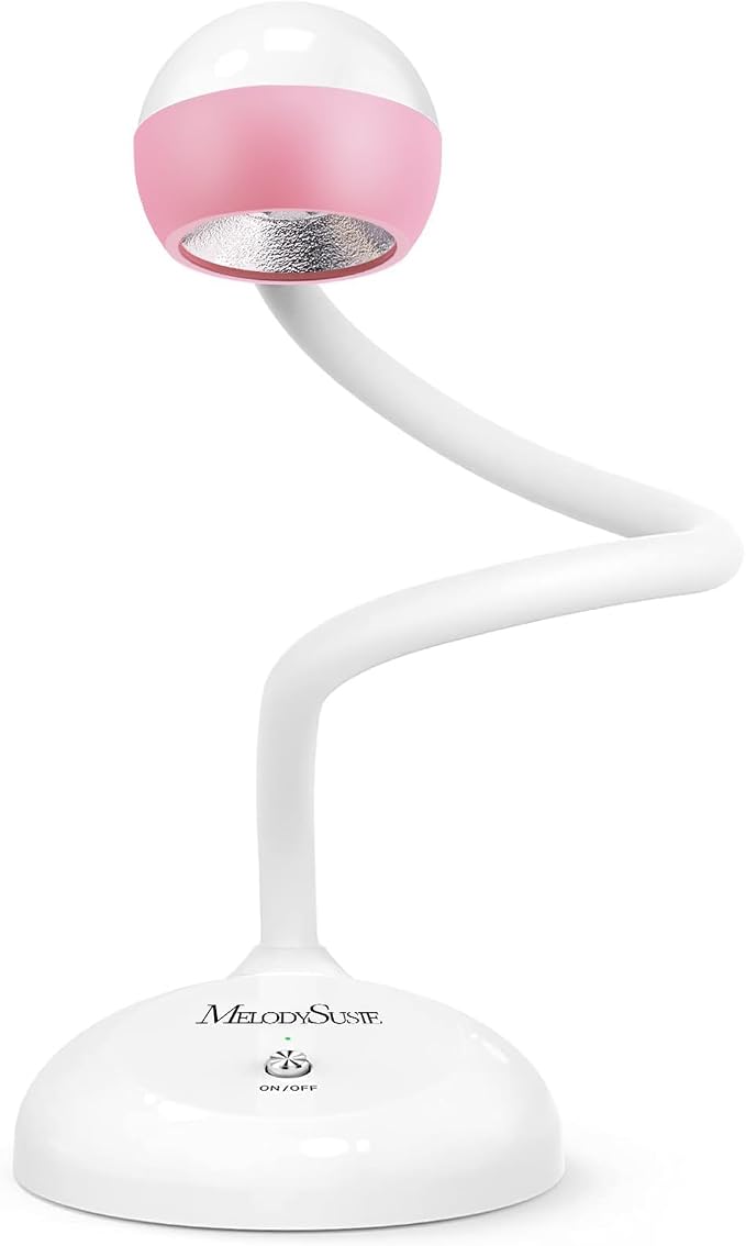 MelodySusie 360° 2-in-1 Gooseneck Nail Lamp S-Pro09M for Detail Work | 60s Timer, 2000mAh Battery, 6h Runtime, One-Touch Control, Rhinestone Glue, False Nail Glue, Cat Eye & Nail Tip