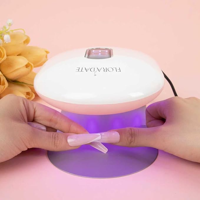 36W 2-in-1 UV Nail Lamp, Heat-Free Nail-Friendly UV Gel Dryer | 4-timer countdown, dual beads deliver fast full gel curing without blind spots. Great for home & salon manicure pedicure