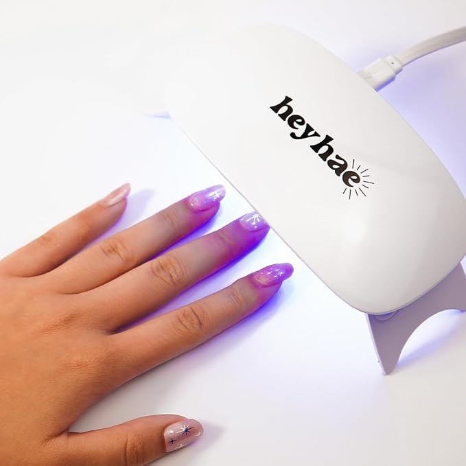 LED UV Lamp for Semi-Cured Gel Nail Strips, 6W Portable Lightweight