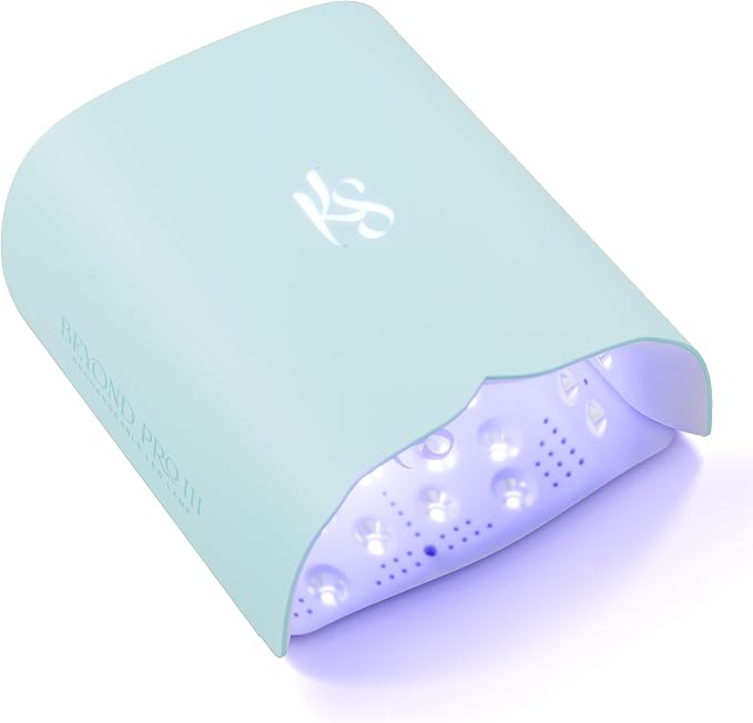 KIARA SKY Beyond Pro V3 UV LED Nail Lamp Blue – Cordless Rechargeable Gel Lamp w/Smart Sensor, Flashcure Low Heat Mode, Full-Hand Coverage & Timer for Gel Polish, Builder Top Coat 48W (240v)