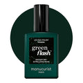 Manucurist Green Flash Poison Green Glitter LED Gel Nail Polish | LED Gel Polish & Semi-Permanent Nail Varnish, UV Nail Lamp - 12-Free, Bio-Sourced, Vegan, Made in France, 0.5 fl oz