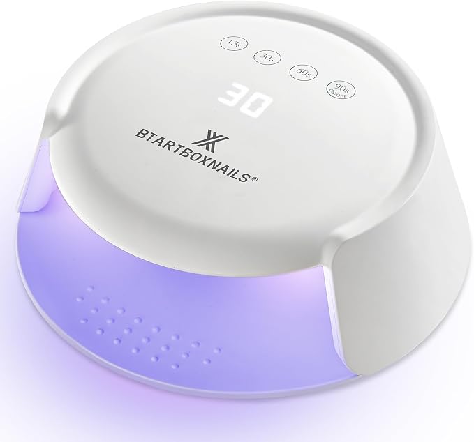 BTArtboxnails XCuringPRO Nail Lamp, Globally Certified Fast Cure Nail Light | Ecostead UV LED Beads Instant Cure Nail Dryer with 4 Timer, Smart Sensor, LCD Display for Curing All Gel Nail Polish