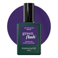 Manucurist Green Flash Mystic Purple Blue LED Gel Nail Polish | LED Gel Polish & Semi-Permanent Nail Varnish, UV Nail Lamp - 12-Free, Bio-Sourced, Vegan, Made in France, 0.5 fl oz