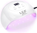 Wisdompark 72W UV LED Nail Lamp, UV Light for Gel Nails with 15 Beads Curing lamp 3 Timer Nail Dryer, LCD Display, Auto Sensor, Professional Nail Lamps for Gel Polish for Advanced DIY at Home