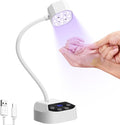 UV LED Nail Lamp Gooseneck UV Light for Gel Nails USB 50mW/cm² Cordless Flash Cure Gel XLamp with 4 Times & Auto Sensor 36W Mini Nail Dryer Rechargeable Fast Curing Nail Art Design for Salon Home DIY