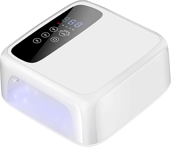 HVEST UV LED Nail Lamp, Cordless Rechargeable UV LED Nail Dryer, 72W Led Nail Lamp for Gel Polish, Fast Drying Nail Polish Dryer for Manicurist Professional Gel Manicure Tools and Girl Gifts.
