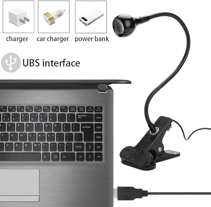 Brokimis Mini UV Lamp for Gel Nails LED Curing Lamp | Flexible Gooseneck & Clamp 3W Portable Small Manicure UV Light Nail Dryer for Resin Curing Nail Art