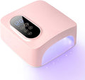 72W Cordless Led Nail Lamp, Rechargeable Nail Dryer, Portable Gel UV Led Nail Light with 4 Timer Setting Sensor, Professional Wireless Gel Nail Lights Nail Art Manicure Tools for Home and Salon