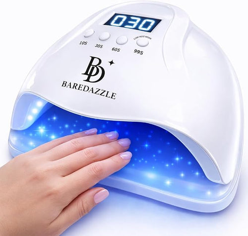 120W UV LED Nail Lamp for Gel Nails – Professional Nail Dryer with 4 Timers, LCD Display, Auto Sensor & Low Heat Mode – Removable Base, 36 LED Beads