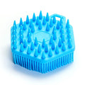 Premium Sensory Brush for Kids or Autism,Soft Silicone Body Scrubber,2 in 1 Sensory Room Occupational Therapy Sensory Brushes,Silicone Loofah,Pets Shower Brush Bath Brush Shampoo Brush（Hexagon-Blue）