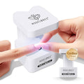 Modelones Cordless Mini UV Light for Gel Nails Flash Curing 2 Timers | White UV Light for Gel Nails Fast Extension System, Portable Manicure UV LED Light for Gel Nail Polish DIY Nail Art
