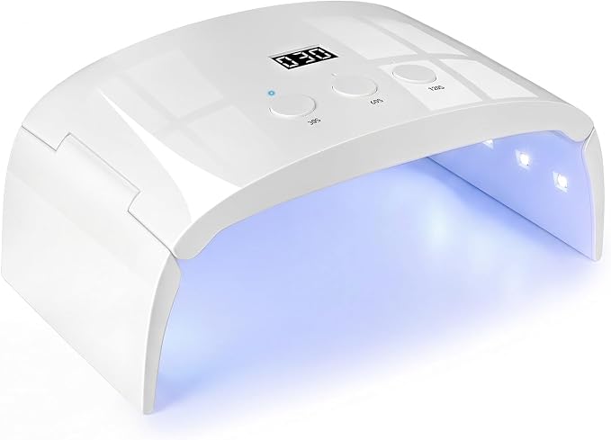 UV LED Nail Lamp, Portable Foldable Nail Dryer, Fast Curing Light for Gel Nail Polish