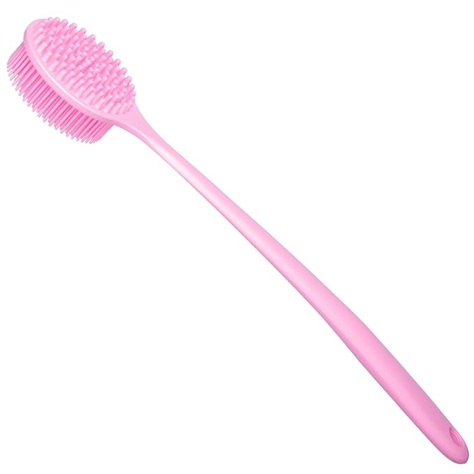 DNC 3 Pack Silicone Body Scrubber and Back Scrubber for Shower Brush