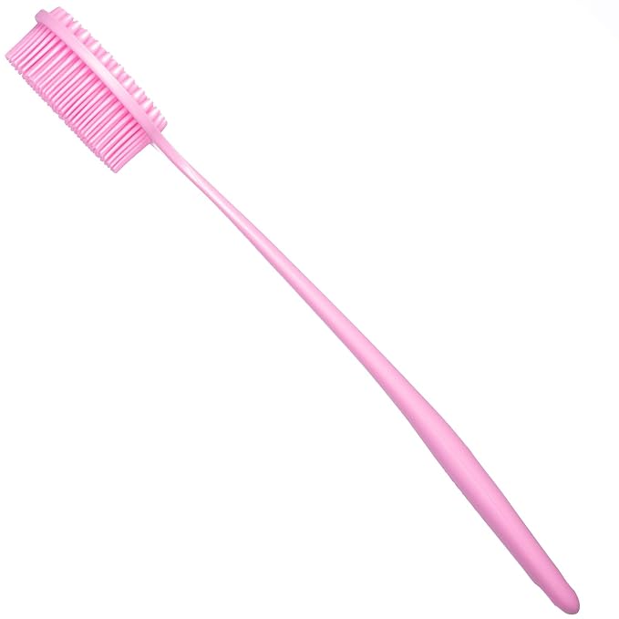 DNC 3 Pack Silicone Body Scrubber and Back Scrubber for Shower Brush