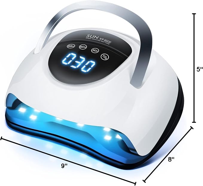 LadyMisty 268W UV LED Nail Lamp, 2026 Upgrade UV Light for Gel Nails with 57 Beads, Nail Dryer with 4 Timer Setting & LCD Touch Display, Professional Nail Lamp – Best Gifts