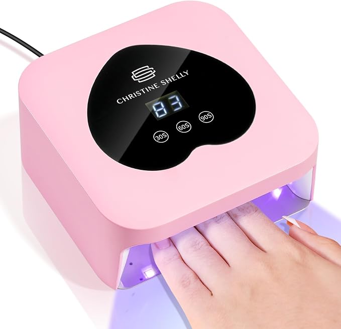 UV Light for Gel Nails, 48W Plug-in Mini UV Nail Lamp | Portable Nail Lamp Diamond Nail Dryer with Touch Control Auto Sensor and 3 Timer Settings Nail Light Curing Lamp, Home