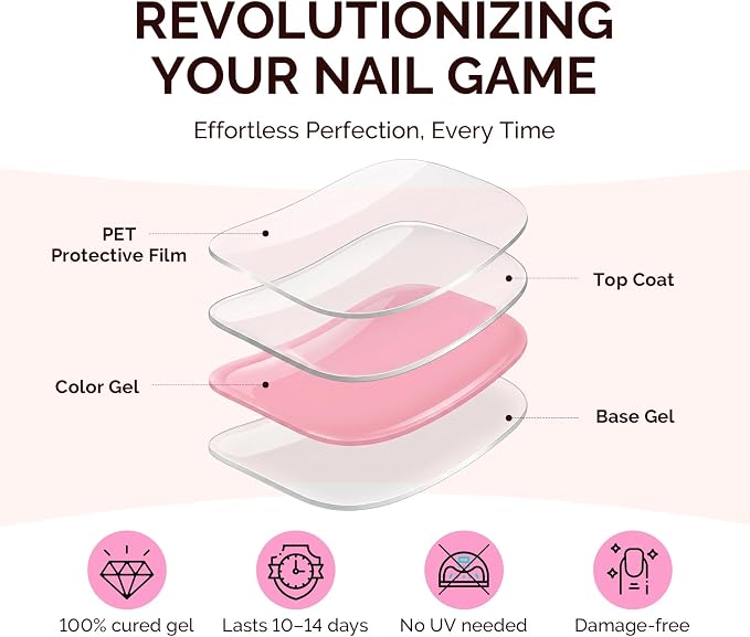 MelodySusie 32Pcs Semi Cured Gel Toe Nail Strips, No LED Lamp Needed | White French Tips, Pedicure Stickers for Toes,Salon Quality,Long Lasting,Easy Apply & Remove,Nail File&Wooden Stick