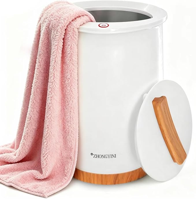 Luxury Towel Warmer Bucket, Large Towel Warmers for Bathroom,Auto Shut Off, Fits Up to Two 40"X70" Oversized Towels, Bathrobes, Blankets, PJ's and More