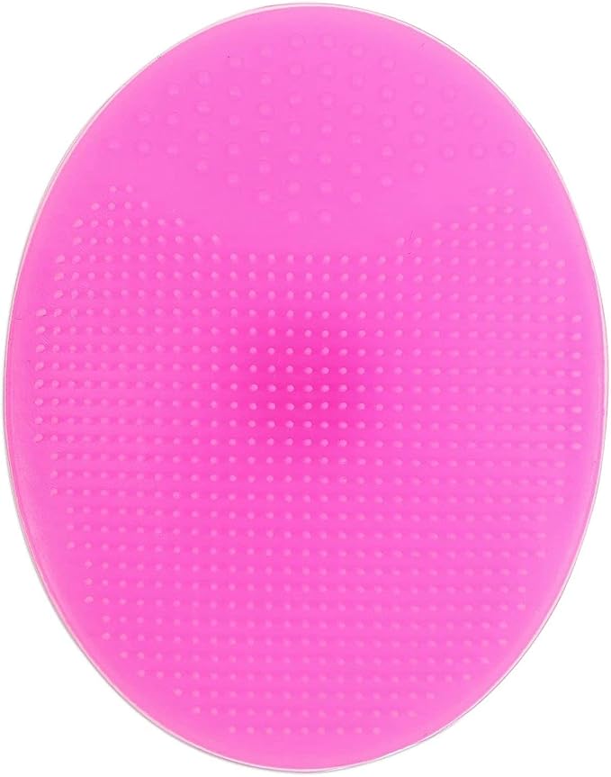 Glamlily 10 Piece Silicone Face Cleanser and Body Scrubber Pad, Exfoliating Scrub Brush for Shower, 5 Colors - Back Scrubber for Shower