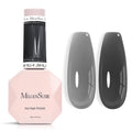MelodySusie Jeweliver Jelly Gel Nail Polish, 0.5Fl.oz Black Jelly Gel Polish Sheer Translucent Soak Off UV LED Light Cure Valentine's Day Gift for Women Nail Art Manicure Nail Art DIY at Home JM-NJ-4
