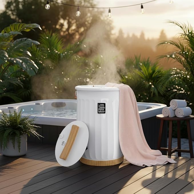 20L Towel Warmer for Bathroom, Heated Towel Bucket with 4 Timer Settings & Auto-Off, Fast Heating Blanket Warmer for Home, Fits Towels, Bathrobes, Blankets, Ideal for Spa & Gifts, White