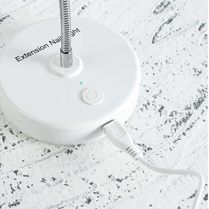 3W UV/LED Nail Lamp, Flash Cure Light for Gel-X & Semi-Cured Gel Strips, Portable Rechargeable Gooseneck Design, Cordless Nail Dryer for Home Salon Use