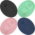 Silicone Face Scrubber 4 Pack, BEAUTAIL Manual Facial Cleansing Brush | Gentle Face Scrubber Exfoliator for Sensitive Skin, Skin Care Exfoliating Face Brush for Men and Women, Assorted Colors
