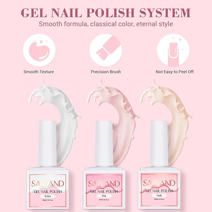 SAVILAND Essentials Acrylic Nail Kit for Beginners: Acrylic Nail Set with Glitter Powder 120ML Monomer Nail Drill Gel Nail Polish Nails Tips Home DIY Salon Use