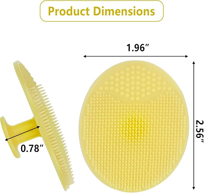 10 Pack Silicone Face Scrubber with Suction Handle, Exfoliating Facial Cleansing Brush for Deep Pore Cleaning and Blackhead Removal