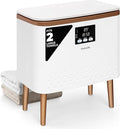 SereneLife Towel Warmer Bucket | Large Blanket Warmer with 20L Stainless Steel Tub & Single Touch Control for Home, Hotel & Spa Use | Adjustable Temp 90 to 140°F | Fits 2 Bath Towels or Robes | Gold