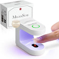 MelodySusie Mini UV Nail Lamp P-ART04G for Single-Finger Quick Touch-Ups | Cordless, Smart Sensor, 30s/60s Timer, Hands-Free Flash Cure Rhinestone Glue, Gel-X, 600mAh Battery