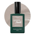 Manucurist Green Flash Tweed Pearlescent Grey LED Gel Nail Polish | LED Gel Polish & Semi-Permanent Nail Varnish, UV Nail Lamp - 12-Free, Bio-Sourced, Vegan, Made in France, 0.5 fl oz