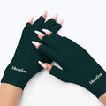MelodySusie UPF50+ Fingerless UV Protection Gloves for Gel Manicures | Cool breathable fabric,professional UPF50+ UV protection,fingerless design ideal for salon & home gel manicure,Anti UV Light