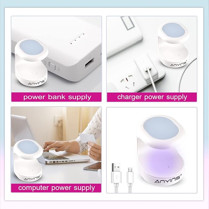 Mini UV Light for Gel Nails, UV Light for Nails Nail Lamp Portable UV Nail Lamp 16W UV Lamp Professional UV Lamp for Gel Nails Innovative Nail Dryer for Nail Art