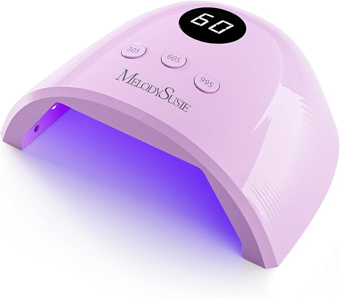MelodySusie UV Nail Lamp P-Plus30F for Fast Curing Gel Nail Polish | 36W,3 Timer Settings,Smart Sensor,LCD Display,99s Low-Heat Mode,30 UV/LED Beads,Jelly Gel,Base Top Coat,for Beginners at Home